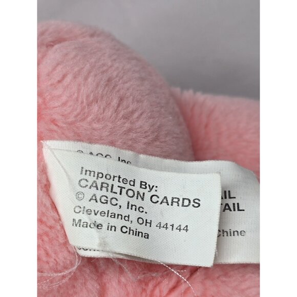 Care Bear Cheer Bear Rainbow Heart Pink Stuffed Bear Plush Carlton Cards 13”READ - Picture 6 of 12